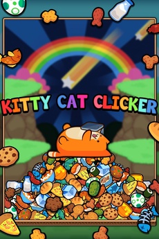 Kitty Cat Clicker - Feed the Virtual Pet Kitten with Fish, Pizza, Candy and Cookie Chips
