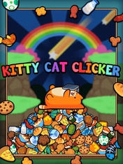 Kitty Cat Clicker - Feed the Virtual Pet Kitten with Fish, Pizza, Candy and Cookie Chips
